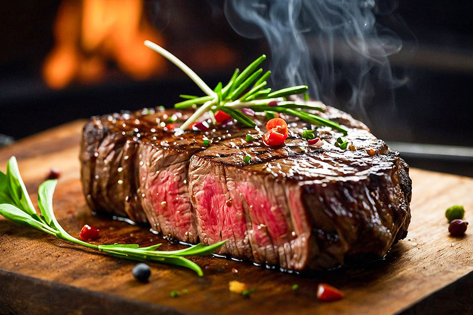 Nahaufnahme eines Steaks (Foto: BongrakArt/Shutterstock.com)