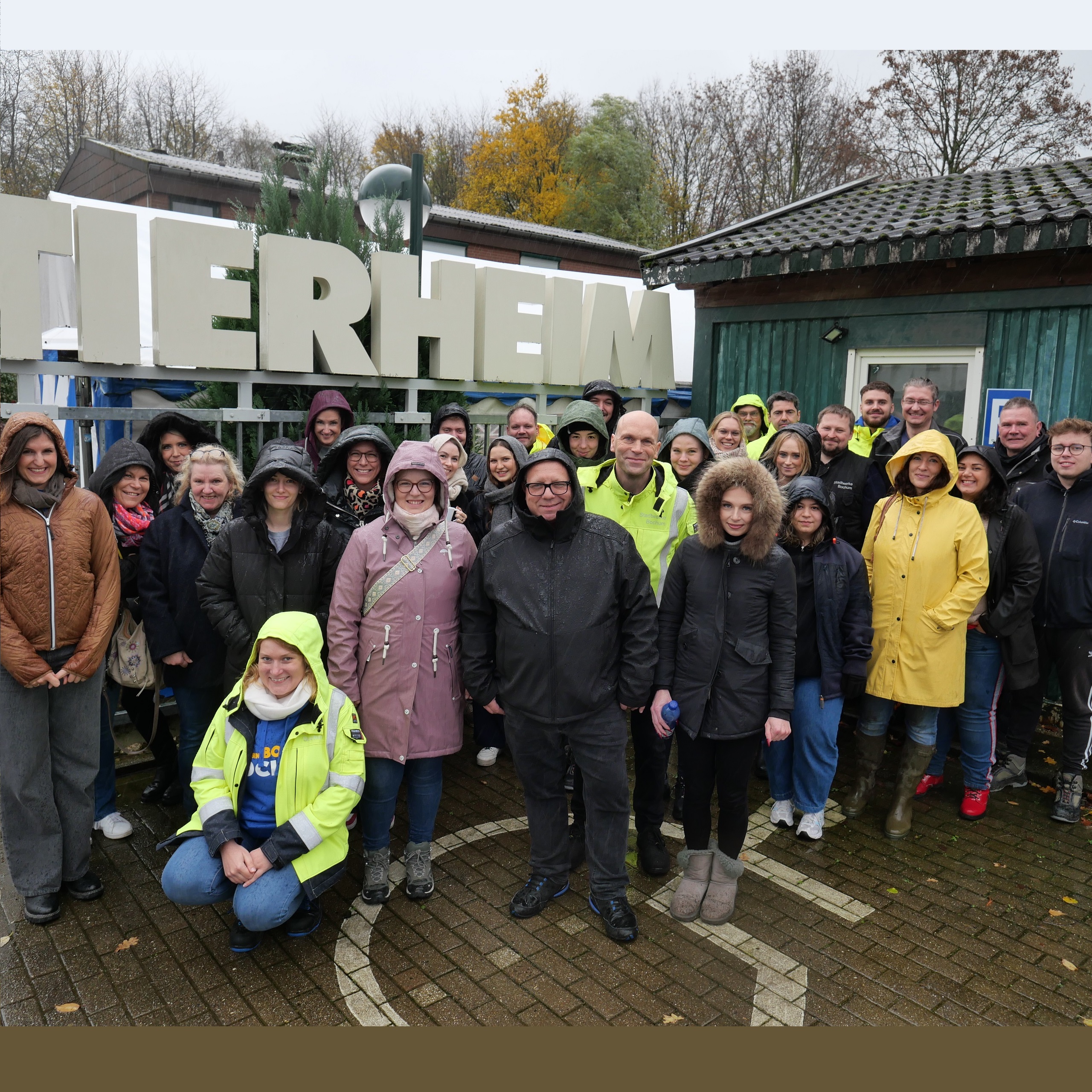 Teilnehmende am Social Day im Tierheim